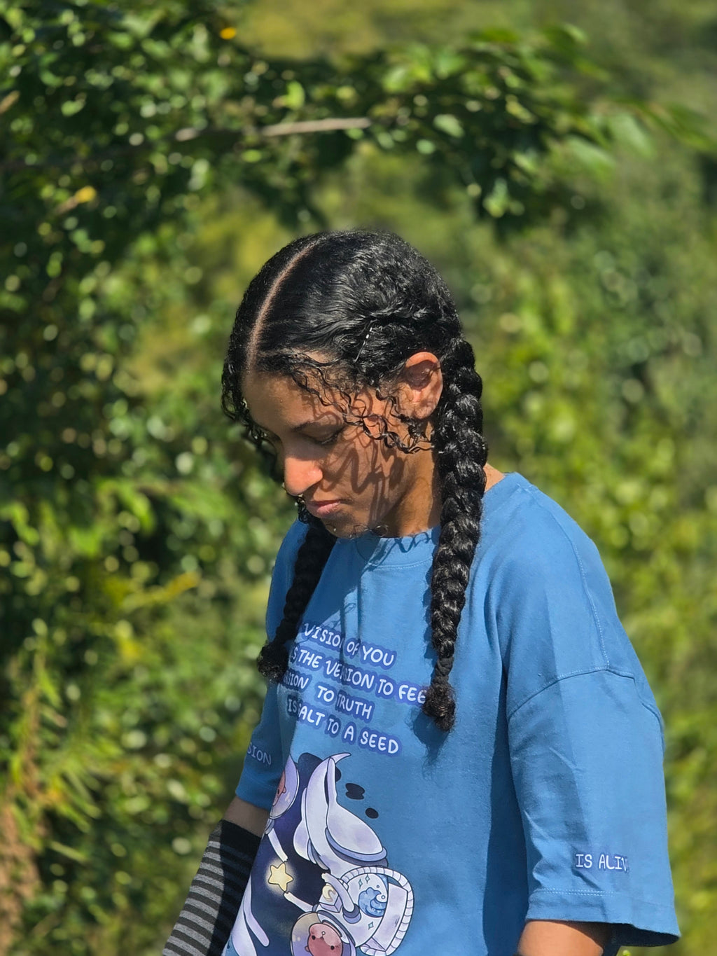The Vision is Alive - Baggy Tee (Blue)
