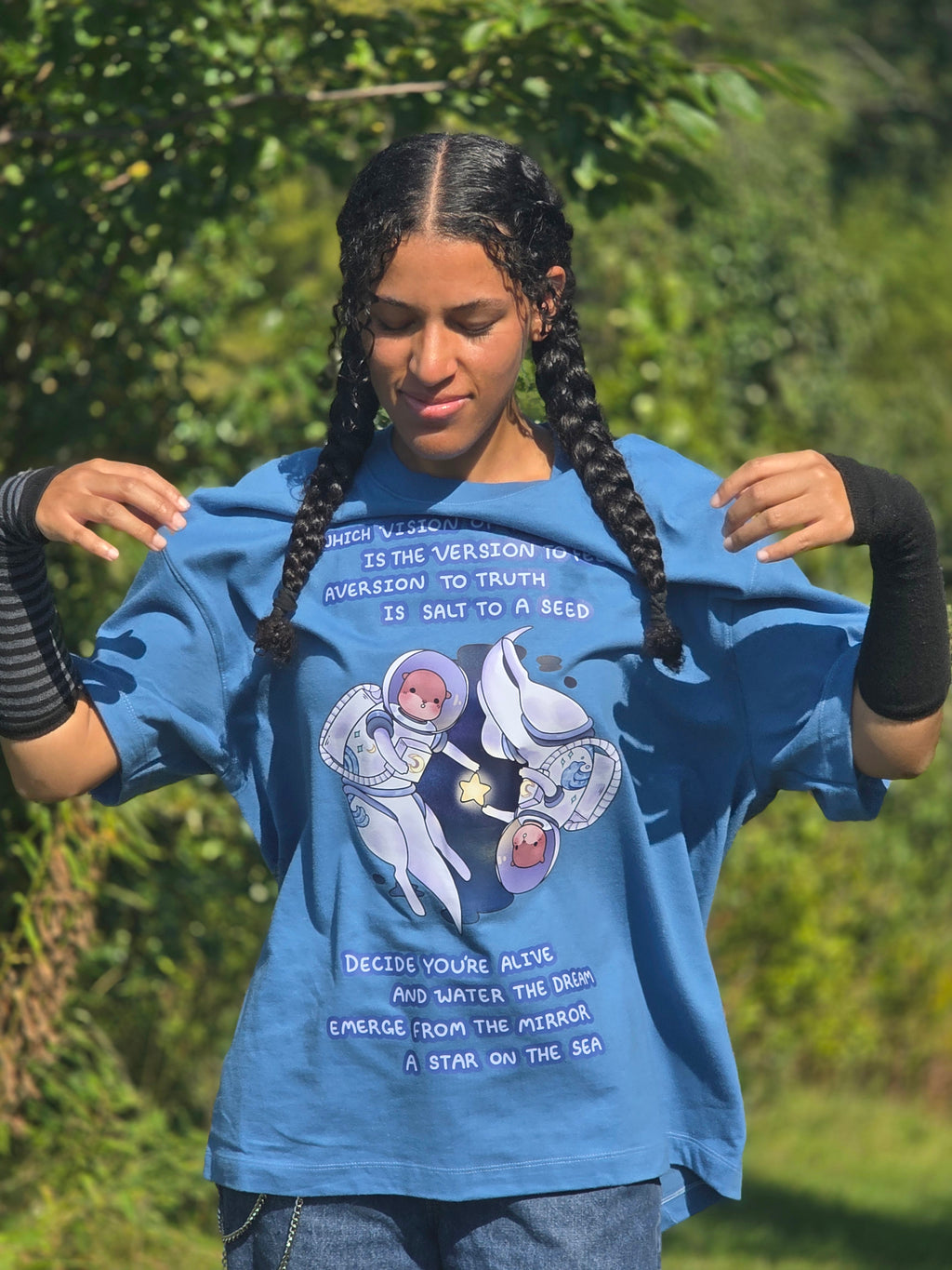 The Vision is Alive - Baggy Tee (Blue)