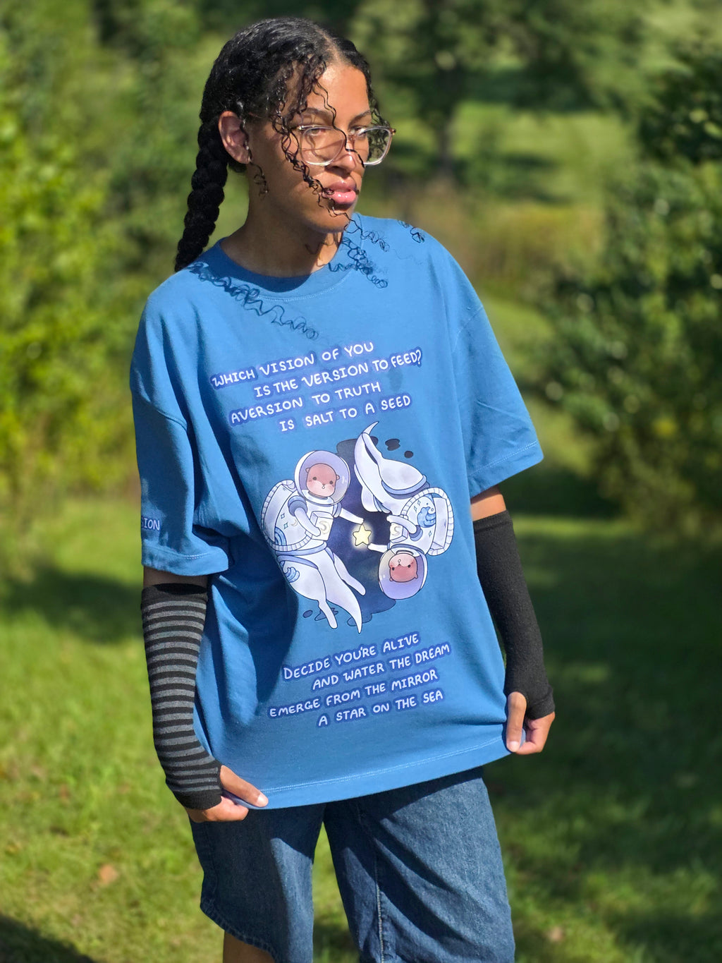 The Vision is Alive - Baggy Tee (Blue)