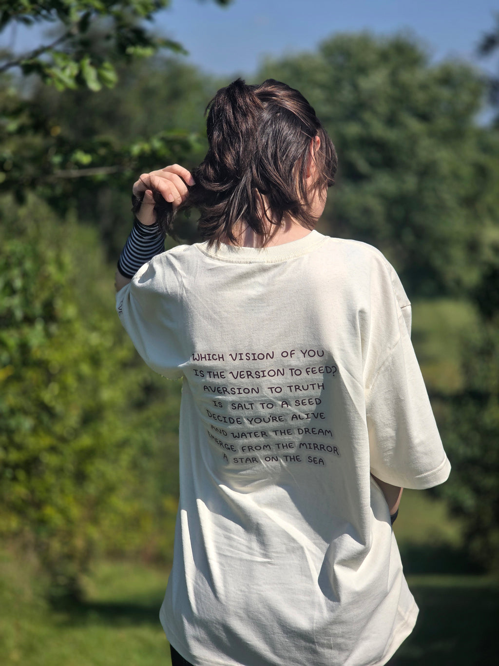 The Vision is Alive - Baggy Tee (Cream)