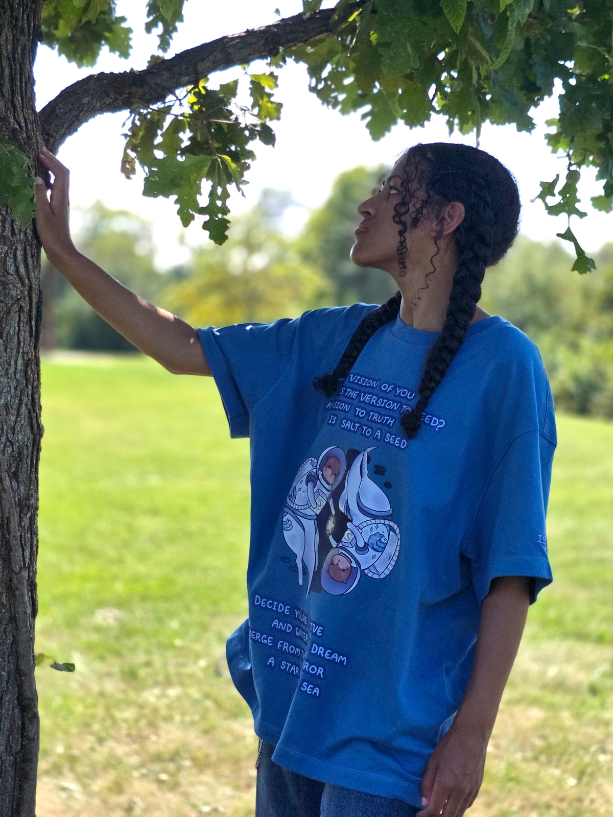 The Vision is Alive - Baggy Tee (Blue)