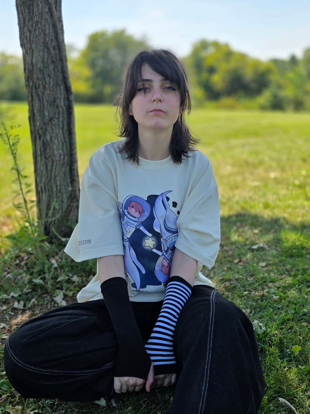 The Vision is Alive - Baggy Tee (Cream)
