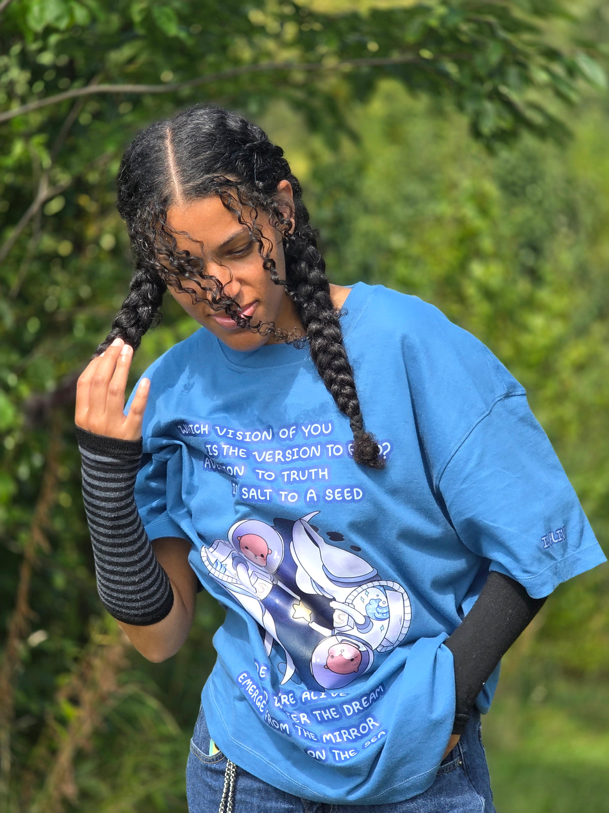 The Vision is Alive - Baggy Tee (Blue)