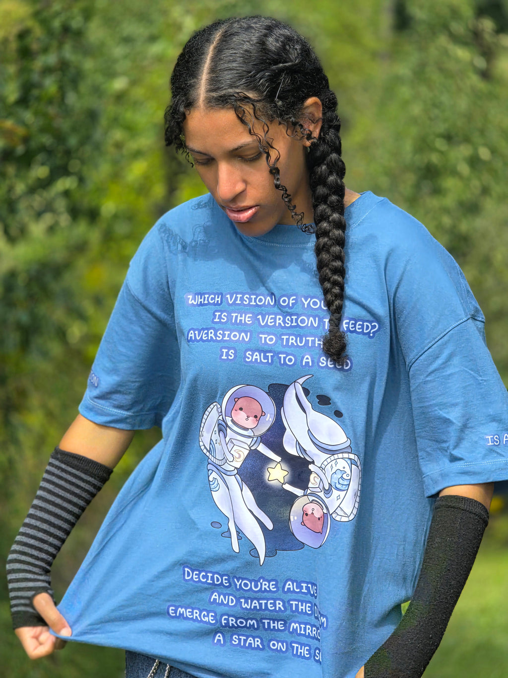 The Vision is Alive - Baggy Tee (Blue)