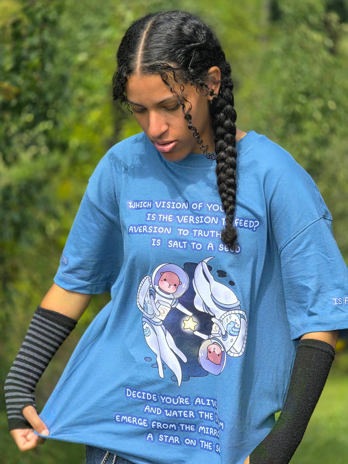 The Vision is Alive - Baggy Tee (Blue)